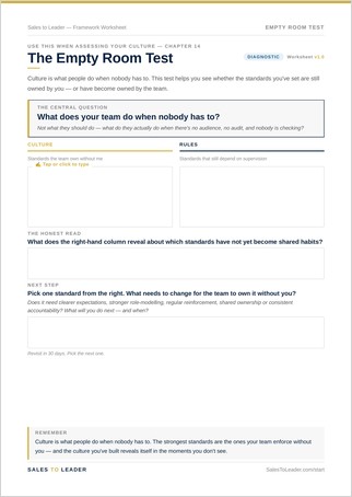 Preview of the Empty Room Test worksheet
