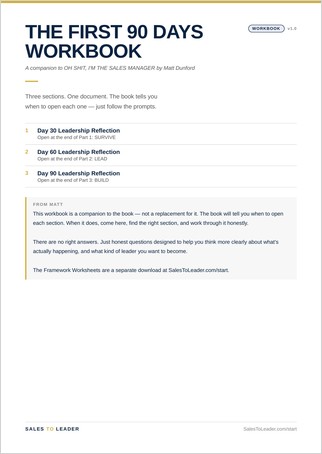 Preview of the First 90 Days Workbook